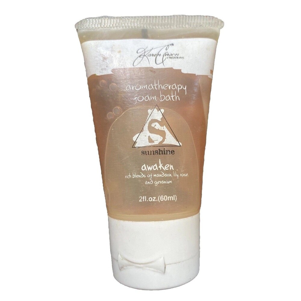 Karen Carson Creations Aromatherapy Foam Bath 2oz Sunshine Awaken Discontinued